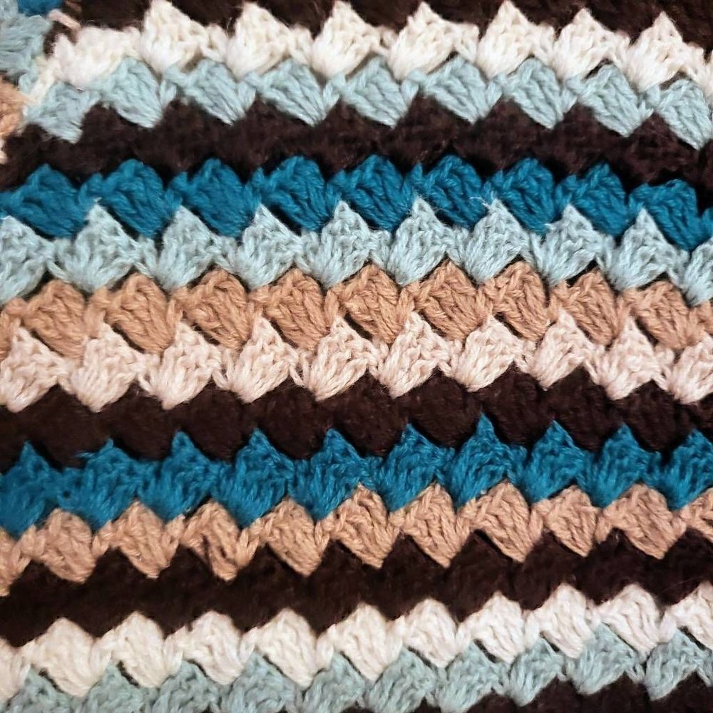 David Brooks Crocheted Knit Zippered Cardigan XL: Cottagecore Grandma Layering - Picture 3 of 4